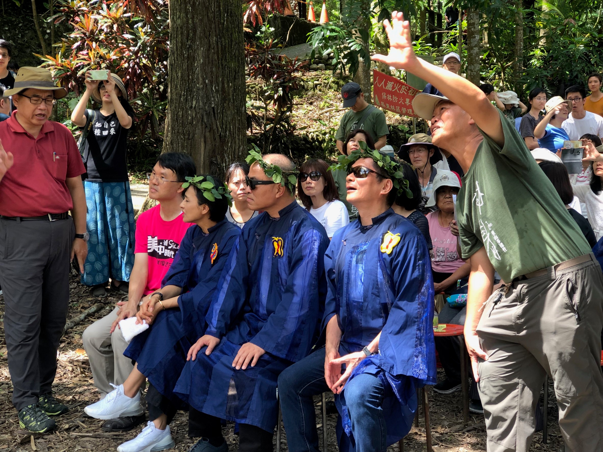 客委會李主委與大家一起參與「2019第二十二屆美濃黃蝶祭」活動。