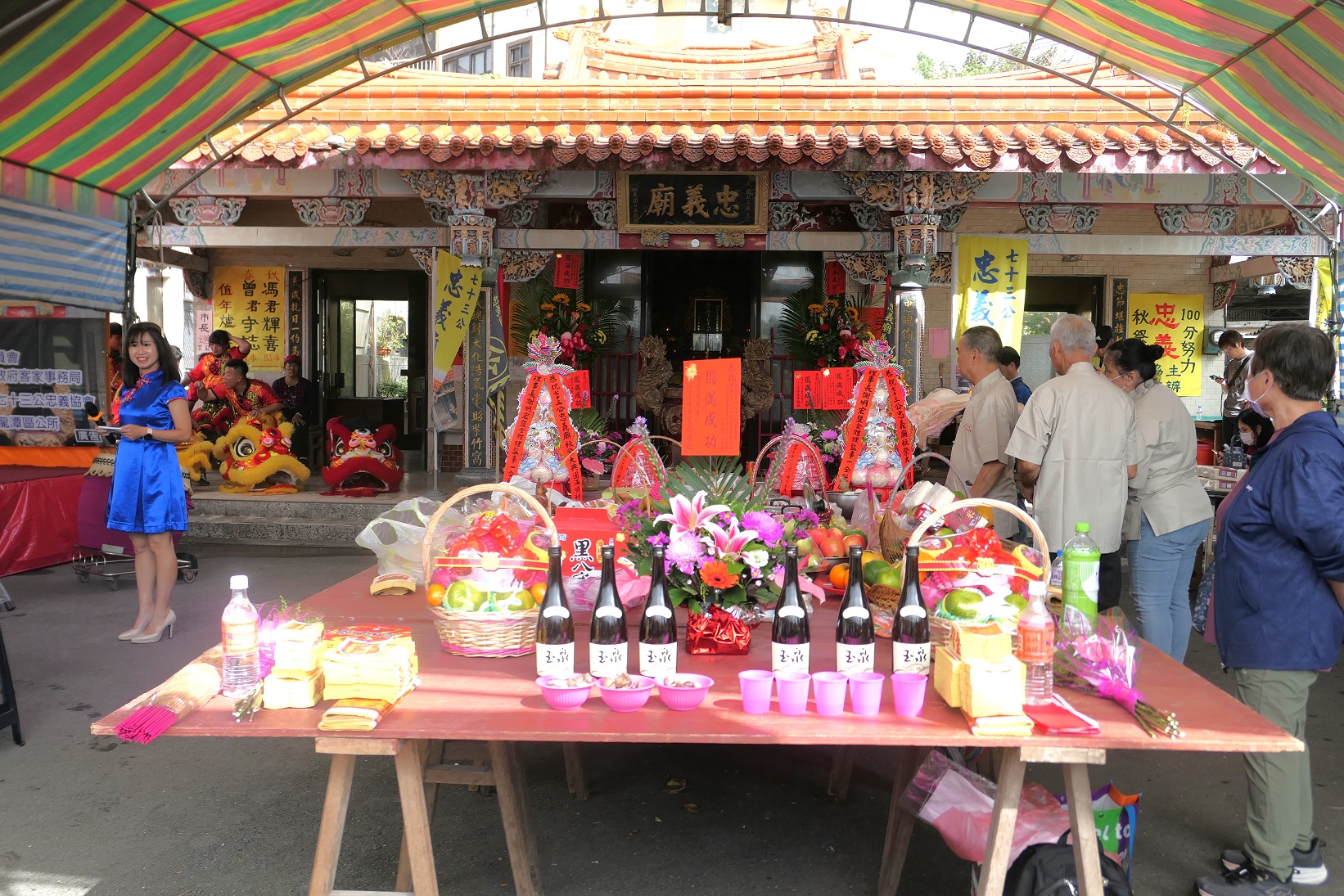 龍潭七十三公忠義廟今年適逢桃園客家保衛戰129周年,秋祭大典遵循客家祭禮,緬懷客家先民保衛家園的精神-2