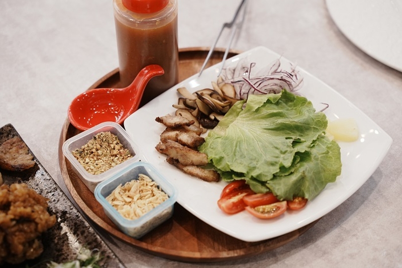 鹹豬肉溫沙拉