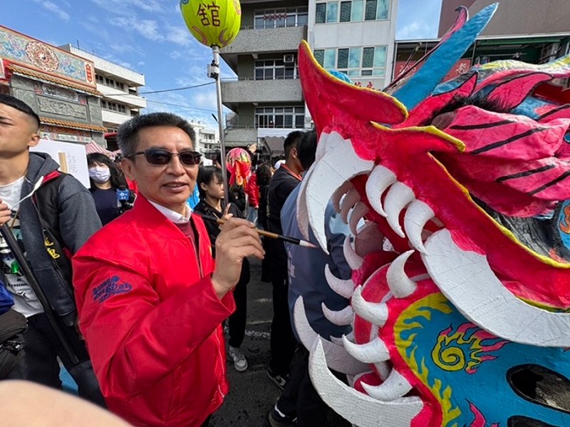 客委會主秘吳克能出席苗栗𪹚龍「祥龍點睛」儀式