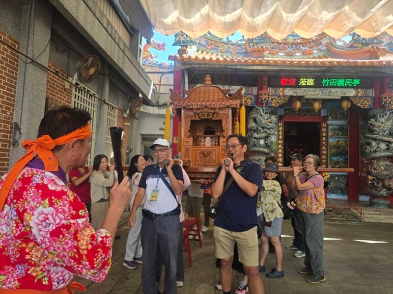 花蓮富里竹田義民亭扛神轎體驗